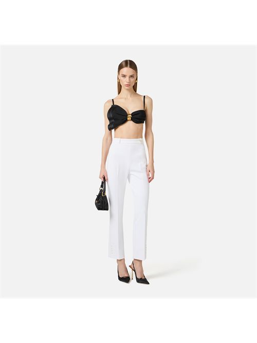 Pants woman ivory ELISABETTA FRANCHI | PA16861E2/360